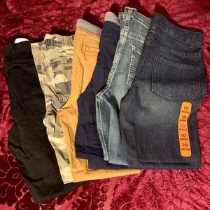 Boys size 10 gently used and new long pants